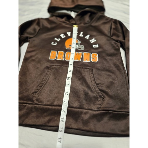 Cleveland Browns NFL Brown Child's Girls Hoodie‎ Size Small (6/6X) NEW - Picture 3 of 7